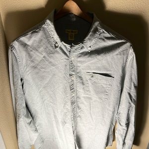 Duck Head Men’s Denim Button Down Shirt Color Blue Size Large